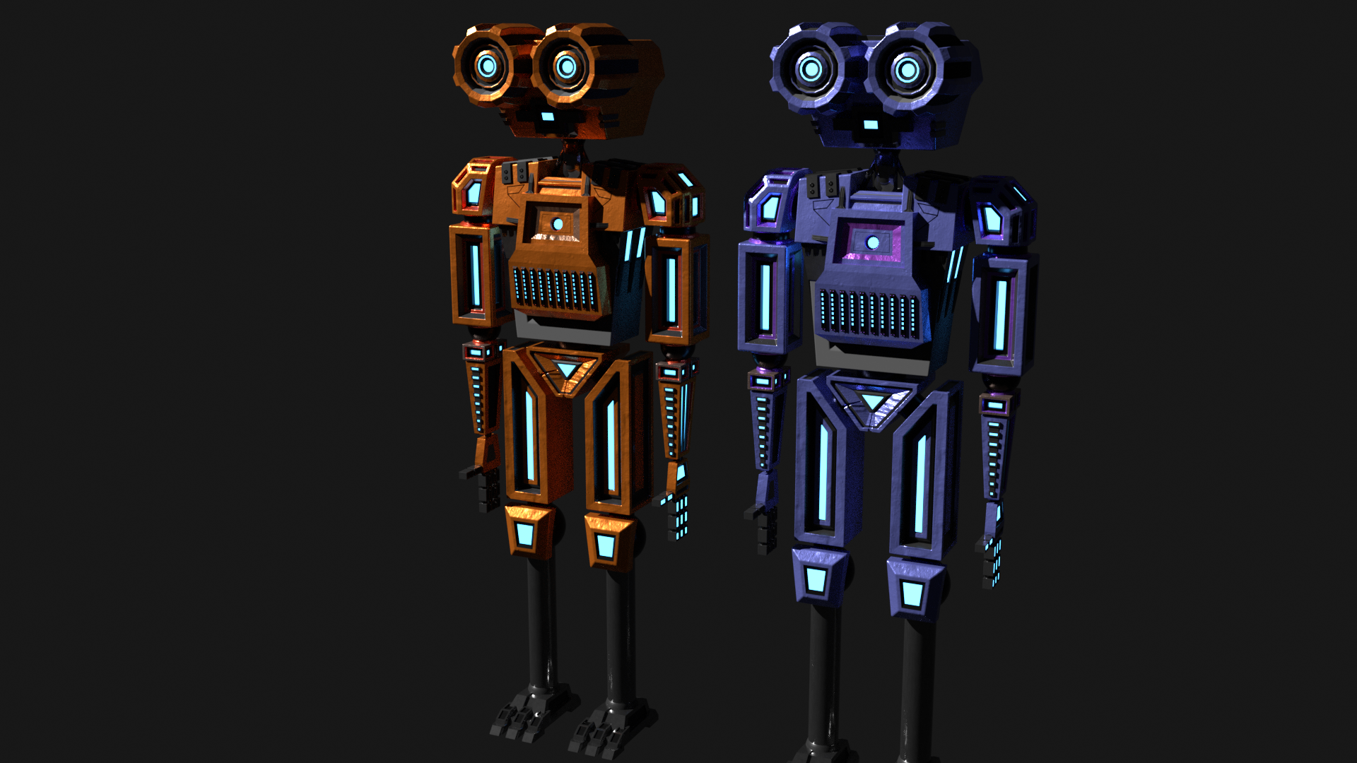 Humanoid rigged robot preview image 2